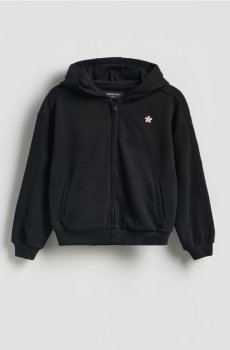 Reserved - Вільна худі з капюшоном - чорний - 004JF-99X