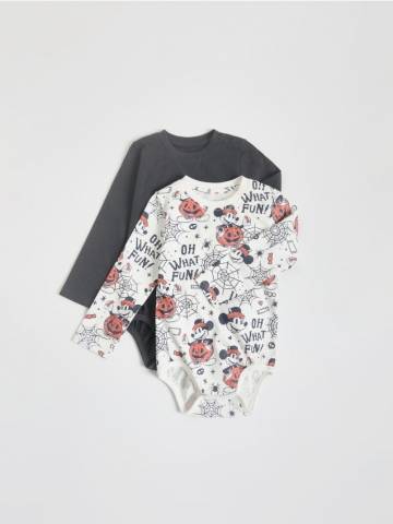 Reserved - Бавовняний боді Міккі Маус 2 шт. - кремовий - 968FG-01X