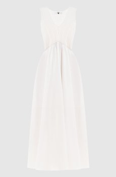 Белое платье миди