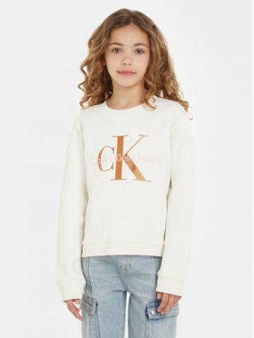 Calvin Klein Jeans Світшот Monogram IG0IG02207 Écru Regular Fit Calvin Klein Jeans Світшот Monogram IG0IG02207 Écru Regular Fit