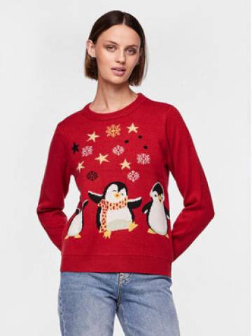 Pieces Светр 17121018 Червоний Regular Fit Pieces Светр 17121018 Червоний Regular Fit