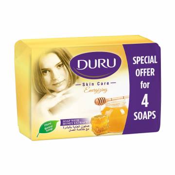 Туалетное мыло DURU Skin Care Energizing с экстрактом меда, 4*65 г Туалетное мыло DURU Skin Care Energizing с экстрактом меда, 4*65 г