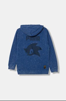 Детская хлопковая кофта Puma PUMA X SONIC Relaxed Graphic Hoodie TR