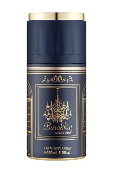 Парфюмированный дезодорант-спрей Fragrance World Barakkat Oud Mood унисекс, 250 мл