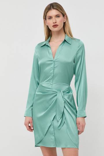 Платье Guess цвет зелёный mini прямая Платье Guess цвет зелёный mini прямая