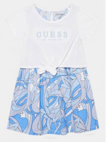 Guess Повсякденна сукня K4GK10 K6YW3 Білий Regular Fit Guess Повсякденна сукня K4GK10 K6YW3 Білий Regular Fit