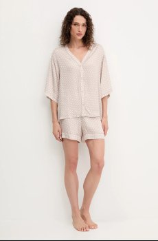 Пижамная рубашка BOSS Sateen AOP_Top