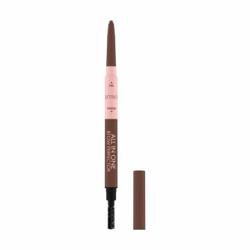 Карандаш для бровей 3в1 Catrice All In One Brow Perfector со щеточкой, 020 Medium Brown, 0.4 г Карандаш для бровей 3в1 Catrice All In One Brow Perfector со щеточкой, 020 Medium Brown, 0.4 г