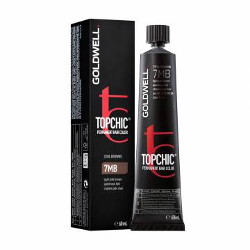 Стойкая профессиональная краска для волос Goldwell Topchic Permanent Hair Color 7MB Light Jade Brown, 60 мл Стойкая профессиональная краска для волос Goldwell Topchic Permanent Hair Color 7MB Light Jade Brown, 60 мл