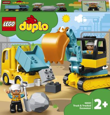 Конструктор LEGO DUPLO Вантажівка та гусеничний екскаватор (10931) Конструктор LEGO DUPLO Вантажівка та гусеничний екскаватор (10931)