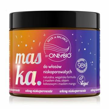 Маска OnlyBio Hair in Balance для волос с низкой пористостью, 400 мл Маска OnlyBio Hair in Balance для волос с низкой пористостью, 400 мл