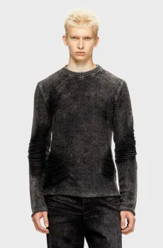 Мужской черный джемпер K-FJORDI-ROUND Черный L Diesel A21876 0LKDP