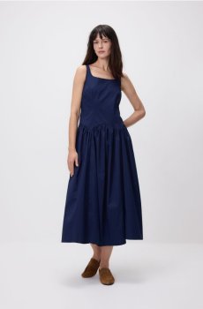 Reserved - Сукня з ефектною зав’язкою - темно-синій - 119JX-59X