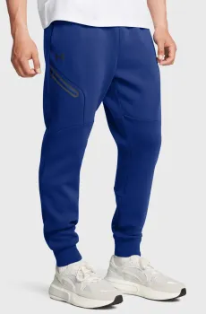 Мужские синие спортивные брюки UA Unstoppable Flc Jgr EU Синий S Under Armour 1389353-432
