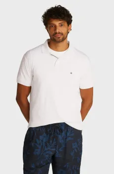 Мужское белое поло INTERLOCK PLACKET Белый XL Tommy Hilfiger MW0MW38465