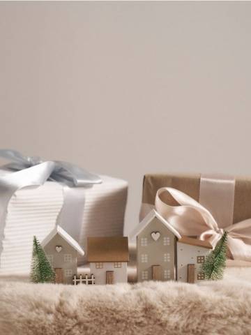 Різдвяна прикраса - бежевий