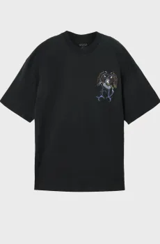 Мужская черная футболка RAPTOUR Черный L AllSaints M014PF
