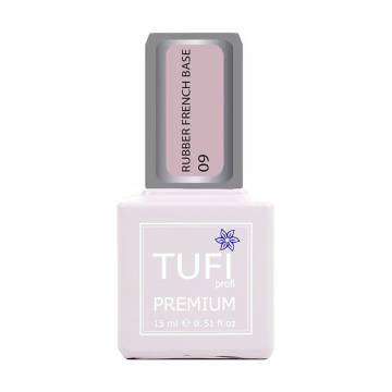 База для гель-лака Tufi profi Premium Rubber French Base 009 Холодная роза, 15 мл База для гель-лака Tufi profi Premium Rubber French Base 009 Холодная роза, 15 мл