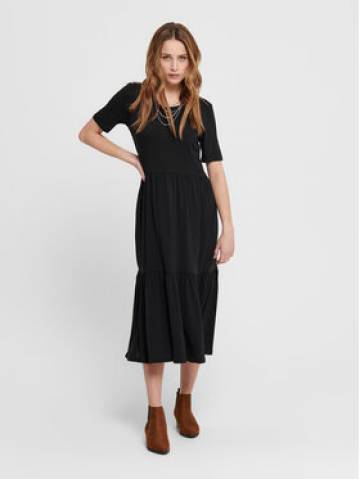 JDY Повсякденна сукня Dalila 15195291 Чорний Loose Fit JDY Повсякденна сукня Dalila 15195291 Чорний Loose Fit