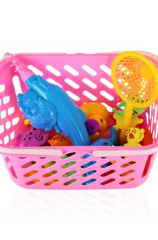 Игровой магнитный набор QiYiLe Маленький рыболов с корзиной, от 3 лет, 33 шт