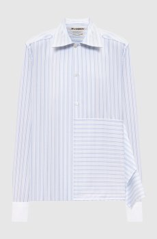 Белая рубашка в полоску