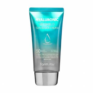 Солнцезащитный крем для лица и тела FarmStay Hyaluronic UV Shield Sun Block Cream SPF50+ PA+++ с гиалуроновой кислотой, 70 мл Солнцезащитный крем для лица и тела FarmStay Hyaluronic UV Shield Sun Block Cream SPF50+ PA+++ с гиалуроновой кислотой, 70 мл
