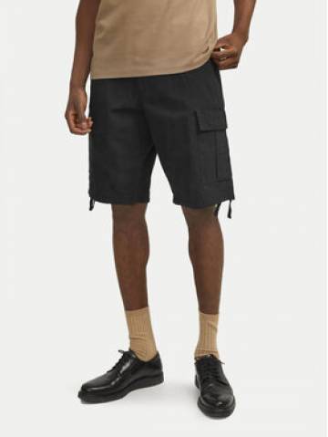 Jack&Jones Шорти з тканини Barkley 12248685 Чорний Regular Fit Jack&Jones Шорти з тканини Barkley 12248685 Чорний Regular Fit