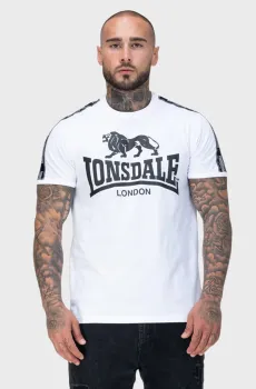 Мужская белая футболка STOUR Белый XL Lonsdale 117534