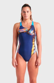 Женский темно-синий купальник DREAMHLINE SWIMSUIT V BACK Синий 36 Arena 008328-760