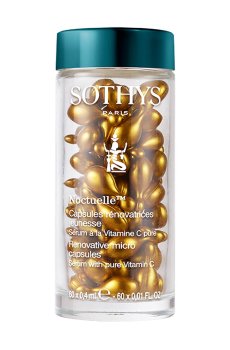 Восстанавливающая сыворотка для лица Sothys Noctuelle Renovative Micro Capsules Serum с витамином C, в капсулах, 60*0.4 мл