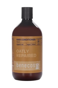 Восстанавливающий кондиционер для волос Benecos Bio Oatly Repaired Hair Conditioner с органическим овсом, 500 мл