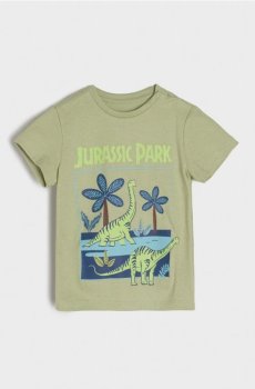 Футболка Jurassic Park - пильно-зелений