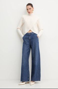 Джинсы с примесью льна Liu Jo