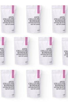 Комплекс антицелюлітних моделюючих обгортань з екстрактом ашваганди Hillary Ashwagandha Hot Slim (10 уп.)