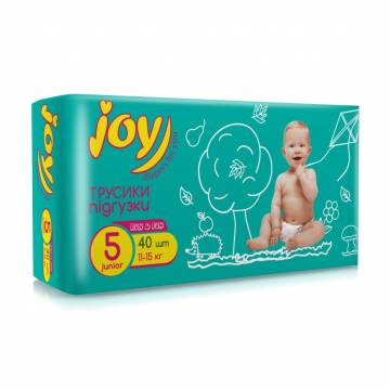 Трусики-подгузники Joy Run & Fun размер 5 (11-15 кг), 40 шт Трусики-подгузники Joy Run & Fun размер 5 (11-15 кг), 40 шт