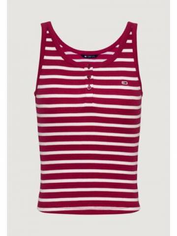 Tommy Jeans Топ DW0DW19492 Червоний Slim Fit Tommy Jeans Топ DW0DW19492 Червоний Slim Fit