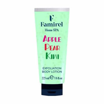 Отшелушивающий пилинг-лосьон для тела Famirel Home Spa Exfoliant Body Lotion, Apple & Pear & Kiwi, 225 мл Отшелушивающий пилинг-лосьон для тела Famirel Home Spa Exfoliant Body Lotion, Apple & Pear & Kiwi, 225 мл