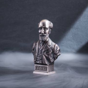 Серебряная фигура "Бюст Карла Фаберже", ручная работа сер00026 Серебряная фигура "Бюст Карла Фаберже", ручная работа сер00026