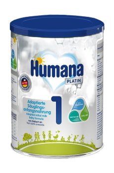 Детская сухая молочная смесь Humana Platin 1 с пребиотиками галактоолигосахаридами, LC PUFA и нуклеотидами, с рождения, 300 г