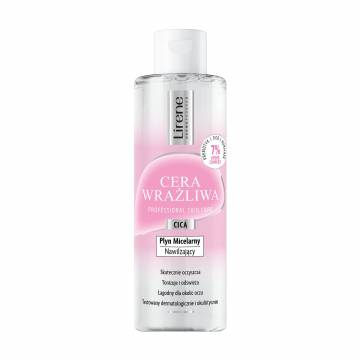 Увлажняющий мицеллярный лосьон для лица Lirene Sensitive Skin Moisturizing Micellar Lotion, 200 мл Увлажняющий мицеллярный лосьон для лица Lirene Sensitive Skin Moisturizing Micellar Lotion, 200 мл