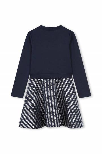 Детское платье Michael Kors цвет синий mini расклешённое R30242 Детское платье Michael Kors цвет синий mini расклешённое R30242