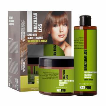 Набор для волос KayPro Brazilian Liss Set (шампунь, 500 мл + маска, 500 мл) Набор для волос KayPro Brazilian Liss Set (шампунь, 500 мл + маска, 500 мл)