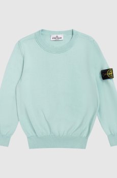 Детский зеленый джемпер с логотипом