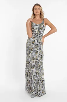 Женское платье с узором Разноцветный L MARC&ANDRE LD24-02-2412