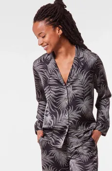 Женская черная рубашка с узором NAILEA Черный M Etam 6535755