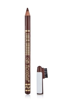 Карандаш для бровей Florelle Eyebrow Pencil With Brush с плоской щеточкой, 02, 1.14 г