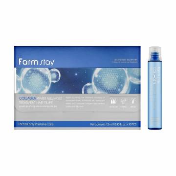 Набор увлажняющих филлеров для волос Farmstay Collagen Water Full Moist Treatment Hair Filler, 10*13 мл Набор увлажняющих филлеров для волос Farmstay Collagen Water Full Moist Treatment Hair Filler, 10*13 мл
