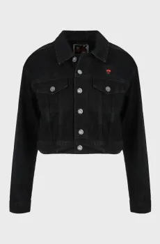 Женская черная джинсовая куртка Черный S DKNY D2B4A115