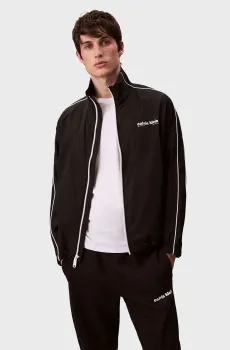 Мужская черная ветровка LS CRINKLE STAND Черный M Calvin Klein Jeans LV04RC505G