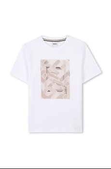 Детская хлопковая футболка BOSS